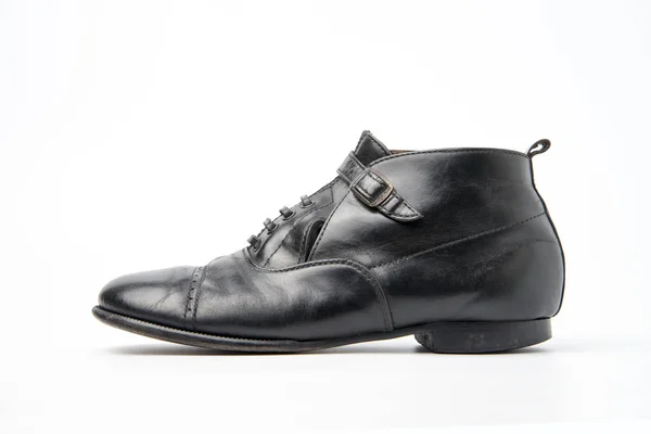 Occasion Chaussures Homme Affaires Isolé Sur Fond Blanc — Photo