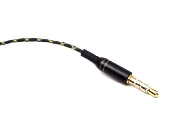 beyaz bir arka plan üzerinde izole 3,5 mm jack
