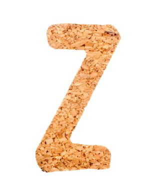 Beyaz bir arka plan üzerinde mantar dan İngilizce alfabe. ABC