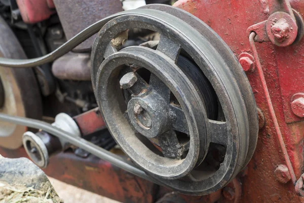 Engine Belt Walking Tractor — Stock Photo, Image