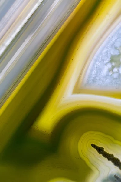 Κοντινό Πλάνο Φυσικός Αχάτης Κίτρινο Κρύσταλλο Επιφάνεια Αχάτης Κίτρινο Κρύσταλλο — Φωτογραφία Αρχείου