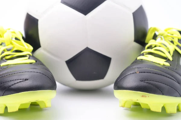 Futebol Sapatos Futebol Isolados Sobre Fundo Branco — Fotografia de Stock