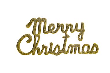 Noel beyaz zemin üzerine altın .