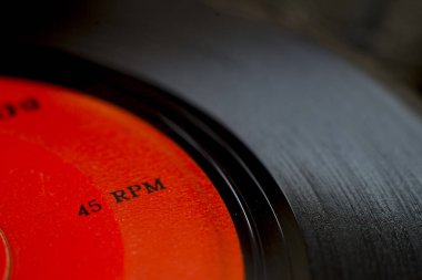 Close-up of Vinyl record music recording support clipart