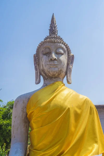 Die Stuckbuddha Statue Der Antiken — Stockfoto