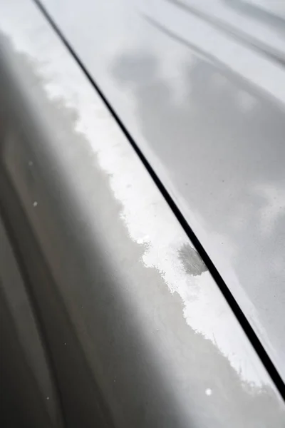 Peeling Boya Cila Arabanın Kapat — Stok fotoğraf