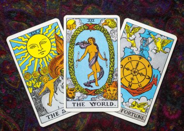 Chainat Eyaleti, Tayland, 5 Nisan 2019. açıklayıcı editoryal Tarot kartları 