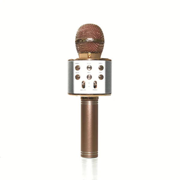 Microphone Sans Fil Isolé Sur Fond Blanc — Photo