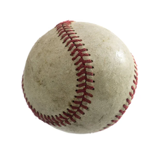 Palla Baseball Sfondo Bianco — Foto Stock