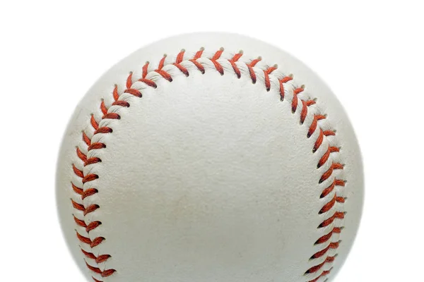 Palla Baseball Sfondo Bianco — Foto Stock