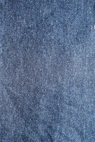 Close Van Blue Denim Jeans Weefsel Textuur Achtergrond — Stockfoto