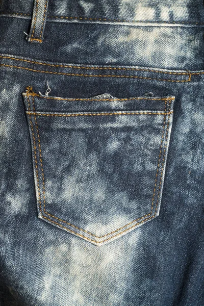 Zbliżenie Niebieskie Dżinsy Denim Tkanina Tekstura Tło — Zdjęcie stockowe