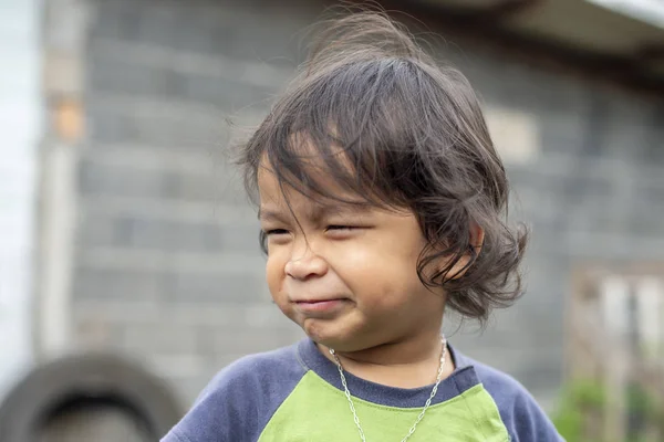 Portrait Cute Smiling Young Boy — Stock Photo, Image