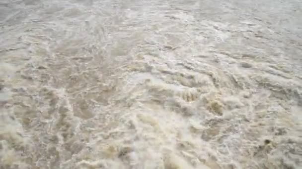 Flash Sfondo Alluvione Nella Stagione Rivierasca Dopo Tempesta — Video Stock