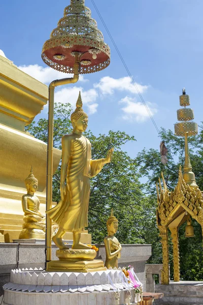 Statue Bouddha Bouddha Marchant Temple Pagode Thaïlande — Photo