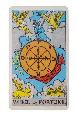 Yala Eyaleti, Tayland 29 Ağustos 2020. Resimli Tarot Kartları Çarkıfeleği.