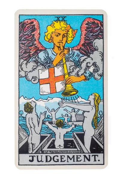 Yala Eyaleti, Tayland 29 Ağustos 2020. İllüstrasyon Tarot Kartları Kararı.