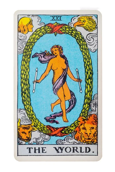 Yala Eyaleti, Tayland 29 Ağustos 2020. Dünya basımevi tarot kartları..