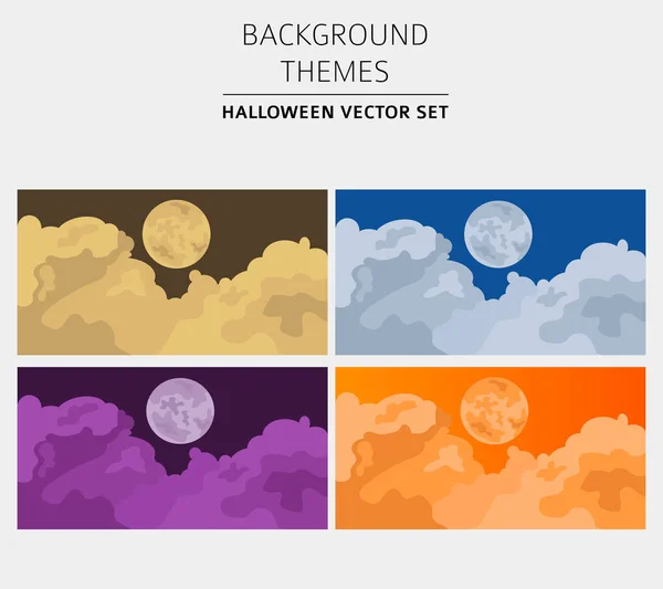 Halloween Holiday Info Graphic Elements Flat Design Vector Illustration — Stock Vector