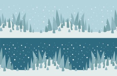 Düz stil Noel tatil seamless modeli, afiş, poster tasarımı. Vektör çizim