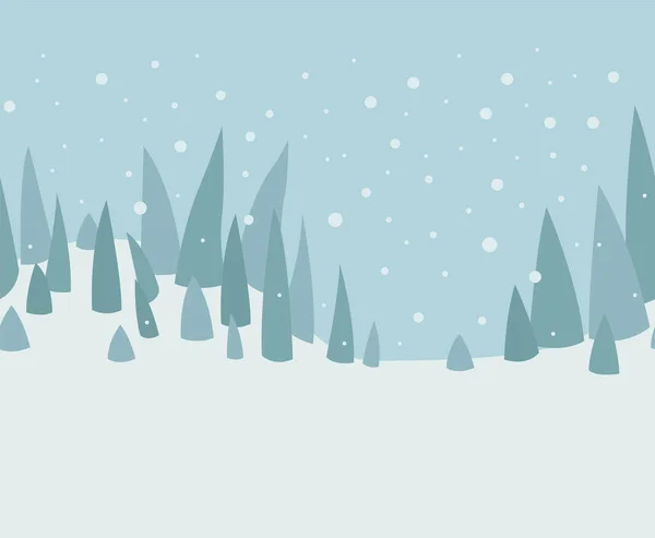 Stile Piatto Natale Vacanza Senza Soluzione Continuità Modello Banner Poster — Vettoriale Stock