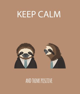 Bir tembel hikayesi. İş yerinde çalışma. Komik karikatür tembel içinde 