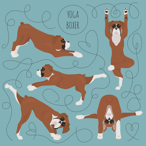 Йога собаки позы и упражнения. Собачий клип
