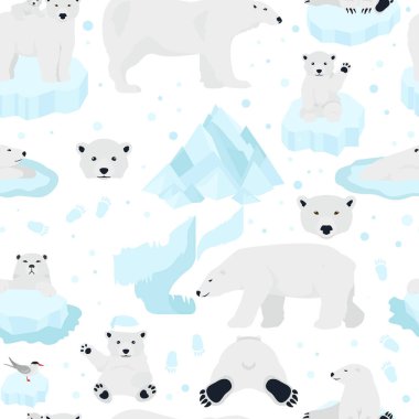 Kutup ayıları seti, Kuzey Kutbu'nda oyuncak ayı