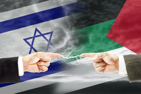Confrontation and enmity between Israel and Palestine. Conflict and stress in the international policy