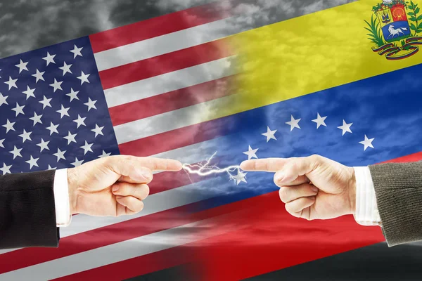 Confrontation and enmity between United States of America and Venezuela. Conflict and stress in the international policy