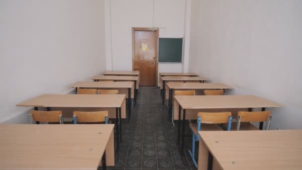 Aula vacía Universidad, Colegio, Escuela, auditorio para conferencias, oficina . — Vídeos de Stock