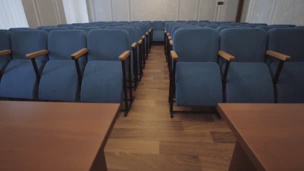 Lege Vergaderzaal Hall Voor Onderhandelingen Vergaderzaal — Stockvideo