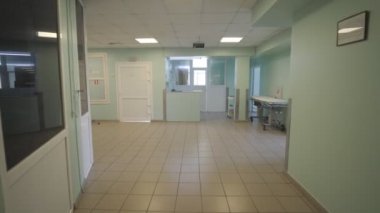 Boş salon hastanesi, büyük bir binanın dolap kliniği var. Karantinaya alın. Hastane yatılı hasta ünitesi, ameliyat..