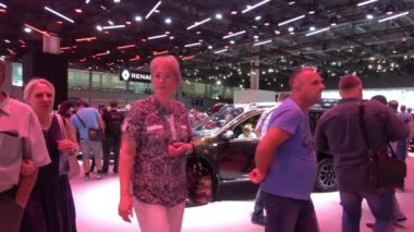 Renault sergi stand Moskova Uluslararası Otomobil Salon 2018 yılında Rusya üzerinde