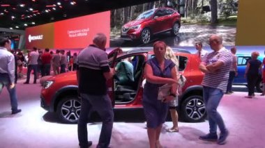 Renault sergi stand Moskova Uluslararası Otomobil Salon 2018 yılında Rusya üzerinde
