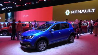 Renault sergi stand Moskova Uluslararası Otomobil Salon 2018 yılında Rusya üzerinde