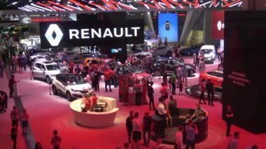 Renault sergi stand Moskova Uluslararası Otomobil Salon 2018 yılında Rusya üzerinde