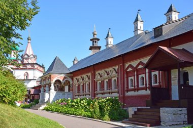 Savvino-Storozhevsky Manastırı köşkte Kraliçe Maria Miloslavskaya için Çar Alexei Romanov ilk karısı 1652-1654 inşa edilmiştir. Rusya, ZVENIGOROD, Ağustos 2018
