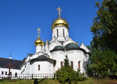 Savvino-Storozhevsky Manastırı Nativity katedral 1405 eski Moskova tarzında inşa edilmiştir. Yazar bilinmiyor. Rusya, ZVENIGOROD, Ağustos 2018