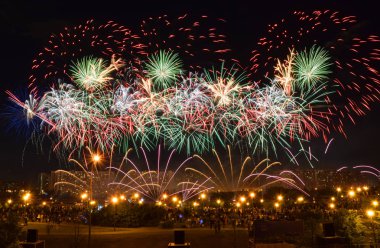 Moskova 2018 fireworks festival. Andorra 