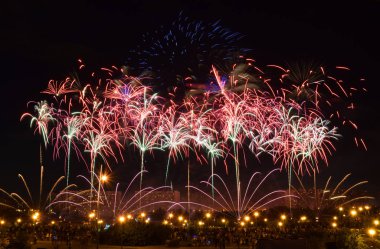 Moskova 2018 fireworks festival. Andorra 