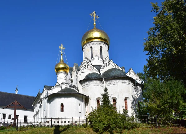 Savvino Storozhevsky 修道院的诞生大教堂在1405年被修造了在老莫斯科样式 作者未知 俄罗斯 文哥罗 2018年8月 — 图库照片
