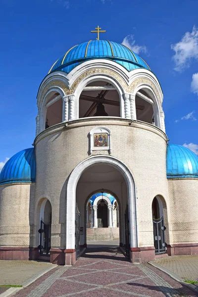 Igreja Santíssima Trindade Honra Milênio Batismo Rússia Borisov Construído 2004 — Fotografia de Stock
