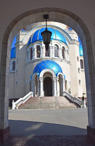 Szentháromság Tiszteletére Millennium Borisov Cár Keresztség Templom 2004 Ben Épült — Stock Fotó
