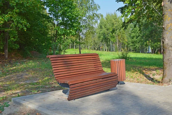 Bench Rest Pilgrims Going New Jerusalem Monastery Russia Istra September — Stock Photo, Image