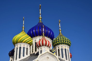 Peredelkino başkalaşım kilisede Moskova Patriği'ların toprakları üzerinde yer alır. Tapınak tarihi 1646 hakkında ilk bilgiler. Rusya, Moskova, Ekim 2018