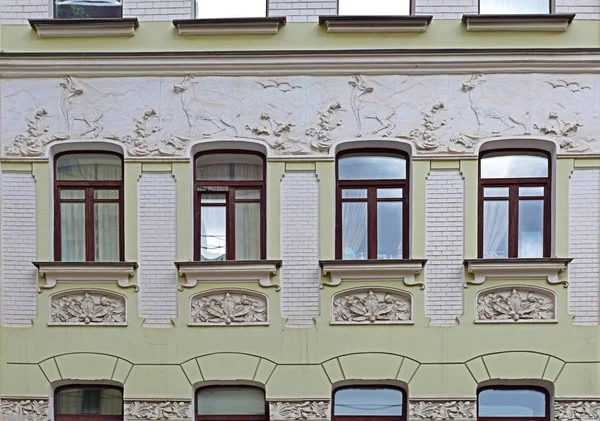 Zyskiem Domu Hermann Broydo Zbudowany 1902 Architekt Jest Nikołaj Zherikhov — Zdjęcie stockowe