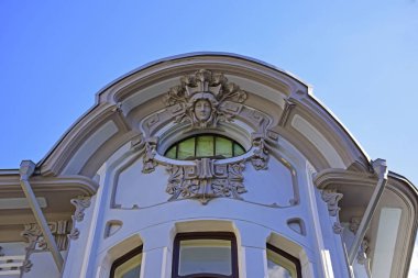 Ivan Mindovsky'nin eski konağı, mimar Lev Kekushev'in tasarımına göre 1903-1904 yılında Art Nouveau tarzında inşa edilmiştir. Rusya, Moskova, Nisan 2019