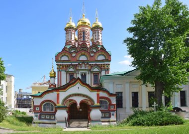 Averky Kirillov 'un emriyle St. Nicholas Kilisesi 1657 yılında inşa edilmiştir. Rusya, Moskova, Haziran 2019.