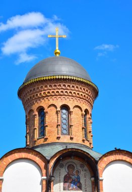 Tanrı'nın annesi Kilisesi Elizabeth Lyamina pahasına 1896 yılında inşa edilmiştir. Tapınağın mimarı Sergey Rodionov. Rusya, Moskova, Haziran 2019.